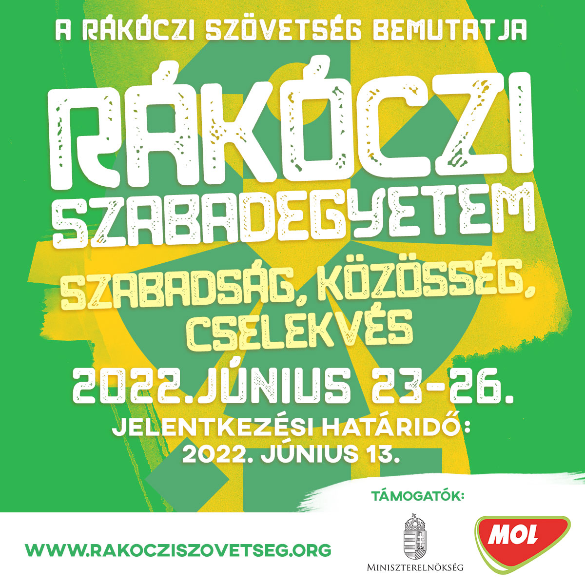 Rákóczi Szabadegyetem banner